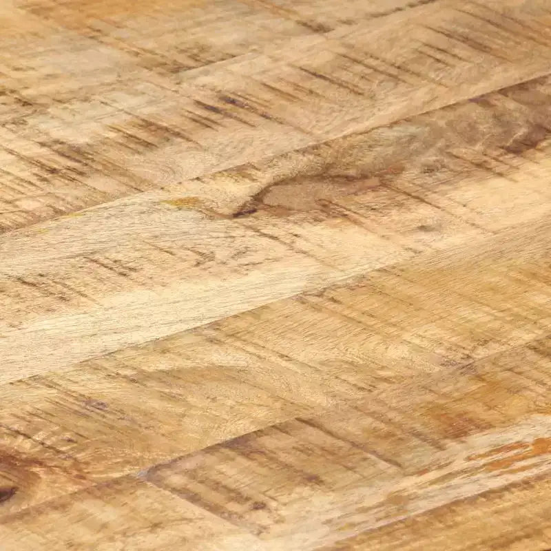vidaXL Tavolino da caffè grigio in legno massello di mango grezzo Tavolino da salotto durevole di medie dimensioni