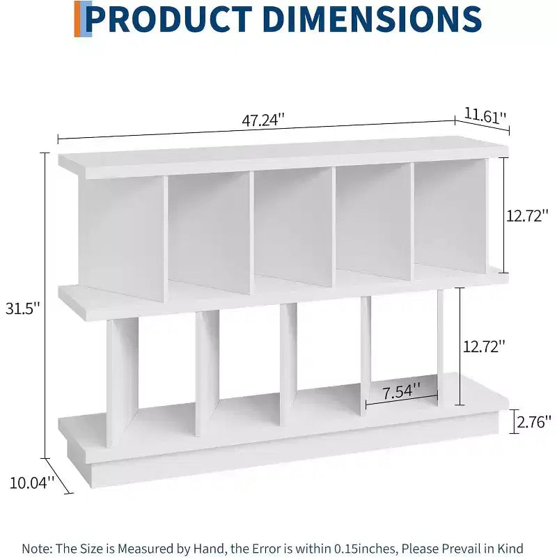 Organizzatore a 8 cubi, Libreria in noce con 10 pannelli posteriori rimovibili, Scaffale aperto per soggiorno, camera da letto, facile da montare