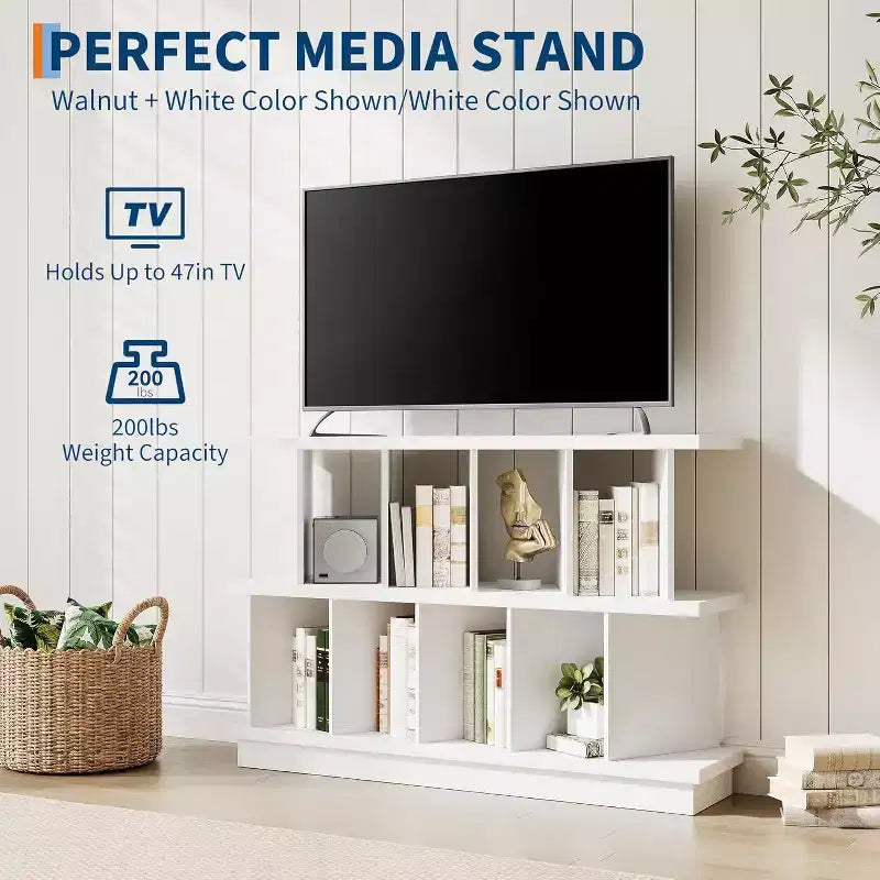 Organizzatore a 8 cubi, Libreria in noce con 10 pannelli posteriori rimovibili, Scaffale aperto per soggiorno, camera da letto, facile da montare
