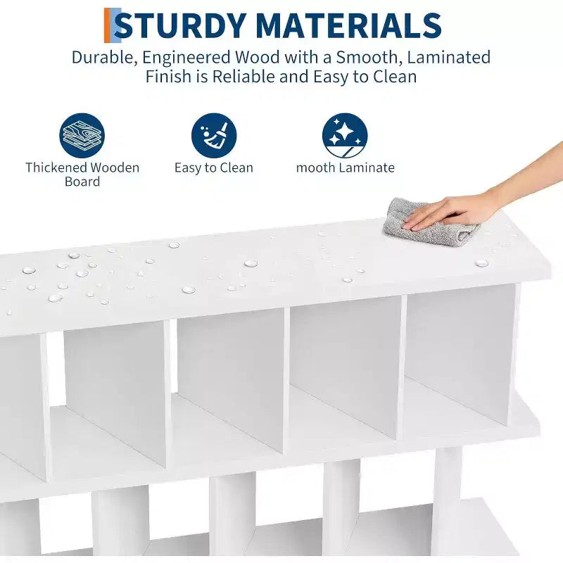 Organizzatore a 8 cubi, Libreria in noce con 10 pannelli posteriori rimovibili, Scaffale aperto per soggiorno, camera da letto, facile da montare