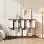 Organizzatore a 8 cubi, Libreria in noce con 10 pannelli posteriori rimovibili, Scaffale aperto per soggiorno, camera da letto, facile da montare