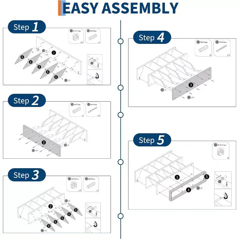 Organizzatore a 8 cubi, Libreria in noce con 10 pannelli posteriori rimovibili, Scaffale aperto per soggiorno, camera da letto, facile da montare