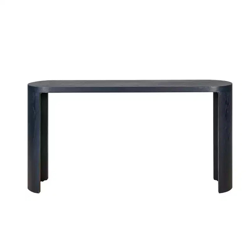 60 Tavolo Consolle da Ingresso Moderno, Tavolo da Corridoio con Piano Spesso e Gambe Curve Reversibili per Soggiorno o Ingresso - Panipeachy