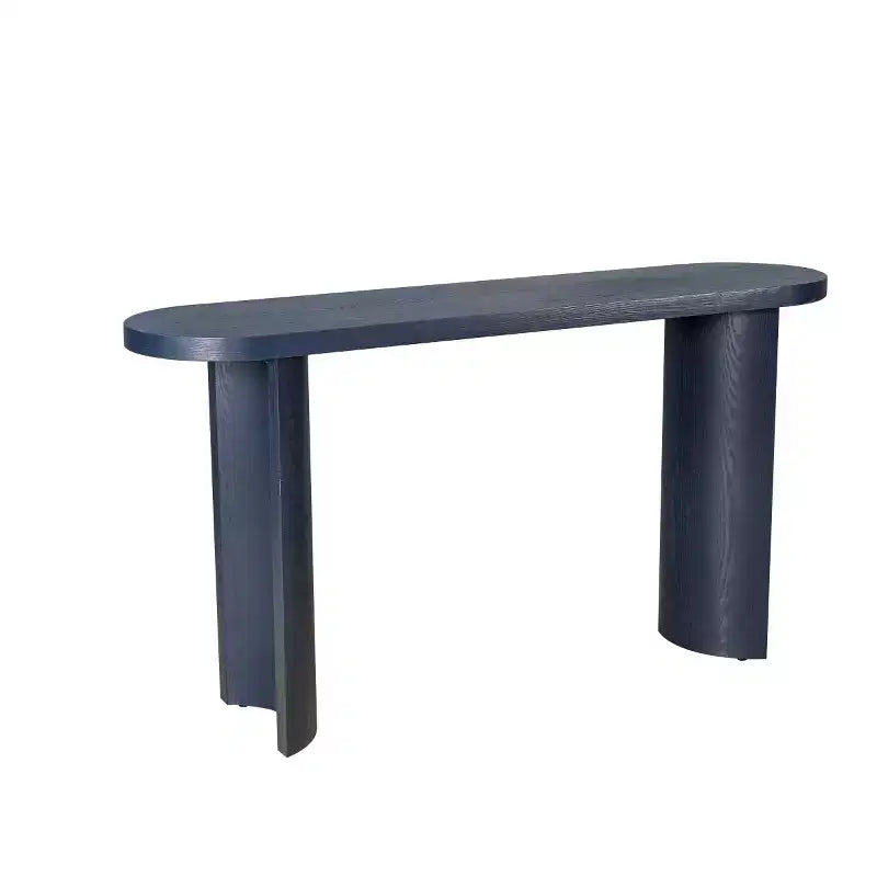 60 Tavolo Consolle da Ingresso Moderno, Tavolo da Corridoio con Piano Spesso e Gambe Curve Reversibili per Soggiorno o Ingresso - Panipeachy