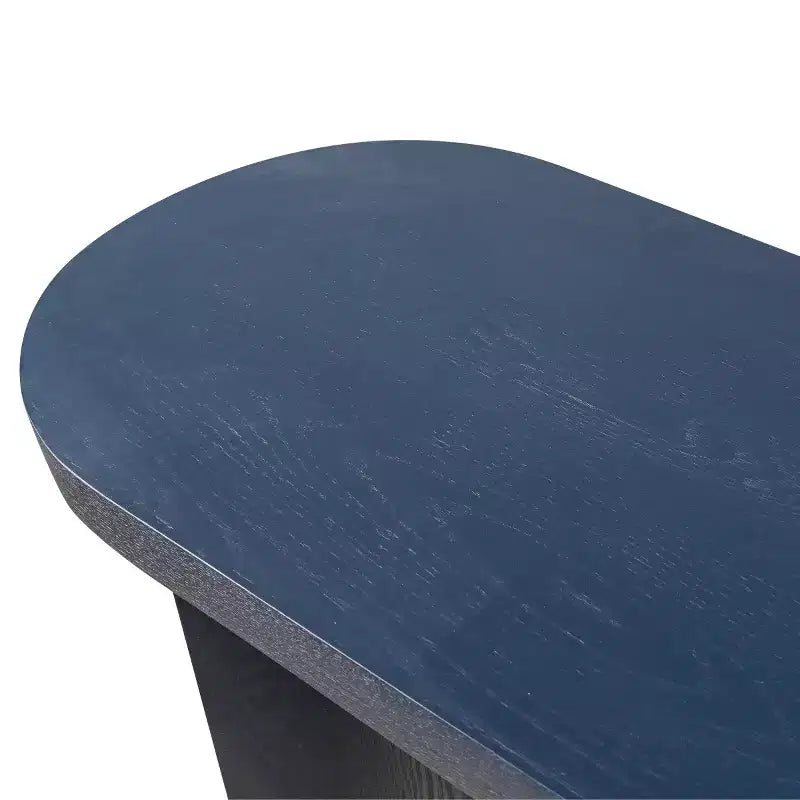 60 Tavolo Consolle da Ingresso Moderno, Tavolo da Corridoio con Piano Spesso e Gambe Curve Reversibili per Soggiorno o Ingresso - Panipeachy