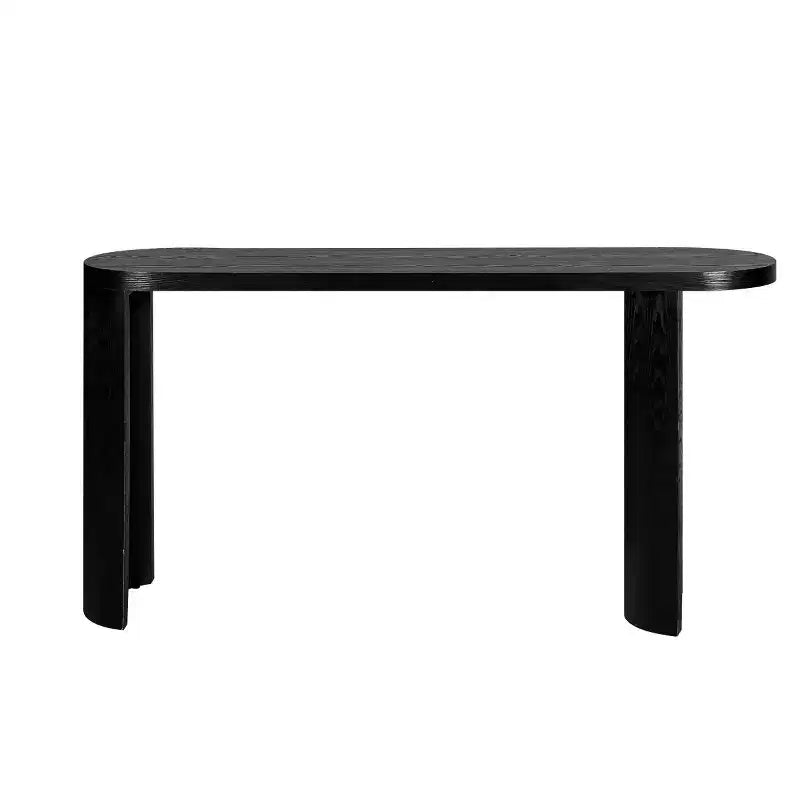 60 Tavolo Consolle da Ingresso Moderno, Tavolo da Corridoio con Piano Spesso e Gambe Curve Reversibili per Soggiorno o Ingresso - Panipeachy