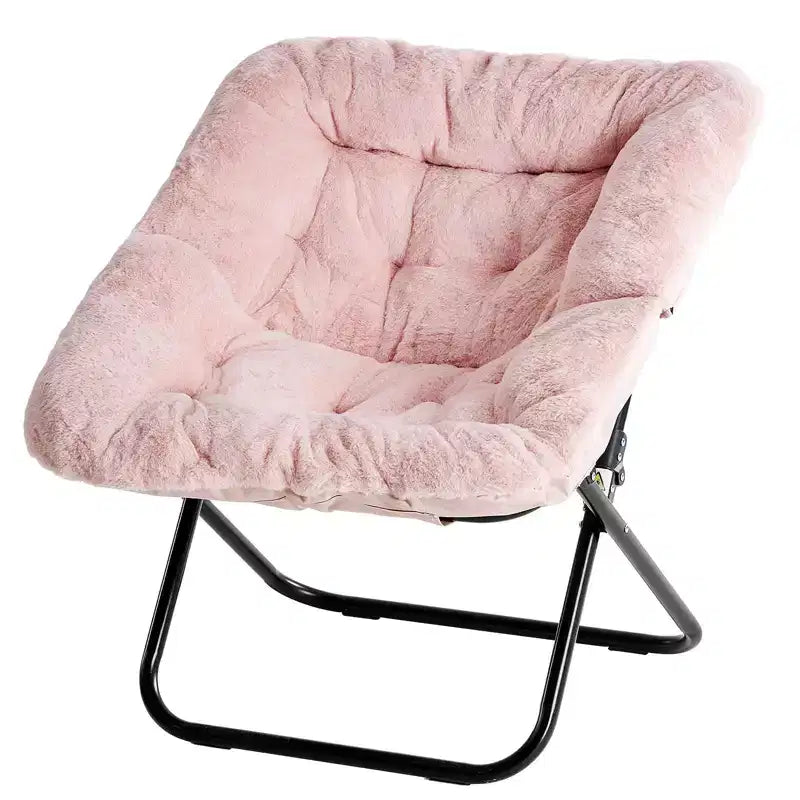 TUYOHW Poltrone pieghevoli di grandi dimensioni in pelliccia sintetica, poltrone lounge imbottite per soggiorno, camera da letto