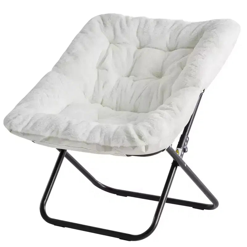 TUYOHW Poltrone pieghevoli di grandi dimensioni in pelliccia sintetica, poltrone lounge imbottite per soggiorno, camera da letto