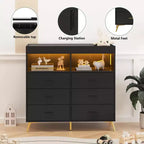 Cassettiera fasciatoio con cassetti, Cassettiera per bambini con piano fasciatoio, Presa elettrica, Organizzatore per la cameretta per neonati con postazione cambio pannolini