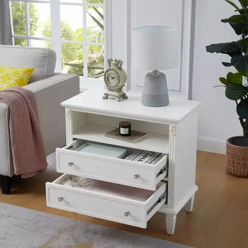 Tavolino moderno con stazione di ricarica, comodino in legno con contenitore, tavolino da caffè piccolo, tavolino laterale per divano da soggiorno e camera da letto