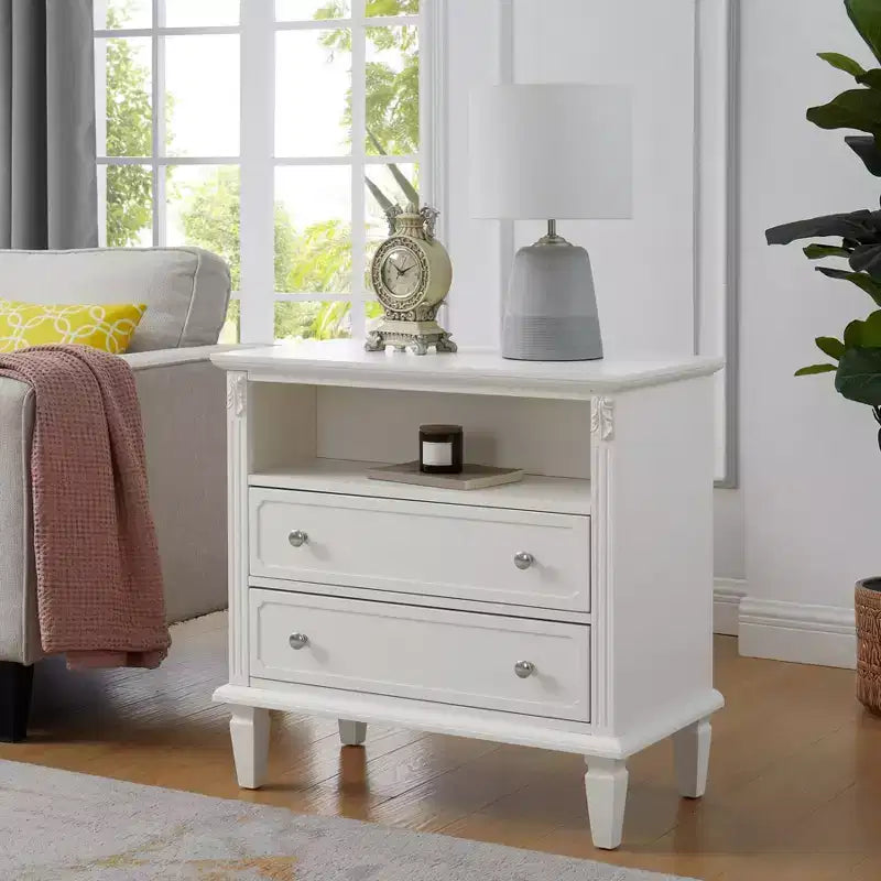 Tavolino moderno con stazione di ricarica, comodino in legno con contenitore, tavolino da caffè piccolo, tavolino laterale per divano da soggiorno e camera da letto