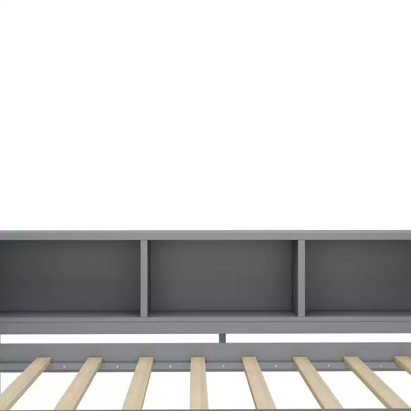 Divano Letto con Letto Estraibile, Struttura per Divano Letto in Legno con Cassetti Portaoggetti e Ripiani Laterali, Divano Letto con Scrivania, Nessuna Rete a Molle Necessaria