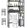 Besiost Over Toilet Storage Shelves with Fabric Drawers, Freestanding Bathroom Organizer