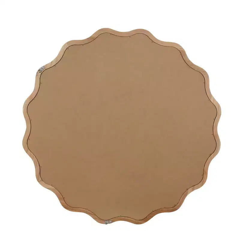 Whisen 36 Specchio Decorativo Onde Rotonde, Cornice in Legno Massello, Ingresso