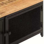 vidaXL Tavolino da caffè 89,9x50x37,1 cm in Legno Massello di Mango Grezzo