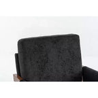 Poltrona in velluto con cuscino lombare, capacità 136 kg, sedia ergonomica da salotto