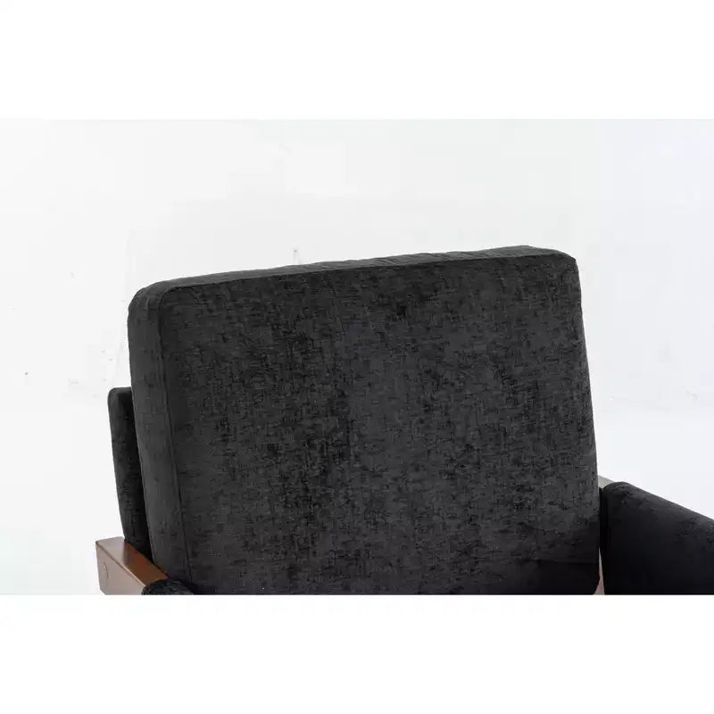 Poltrona in velluto con cuscino lombare, capacità 136 kg, sedia ergonomica da salotto