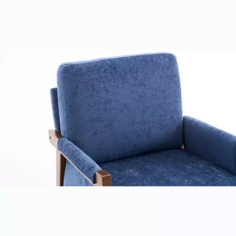 Poltrona in velluto con cuscino lombare, capacità 136 kg, sedia ergonomica da salotto