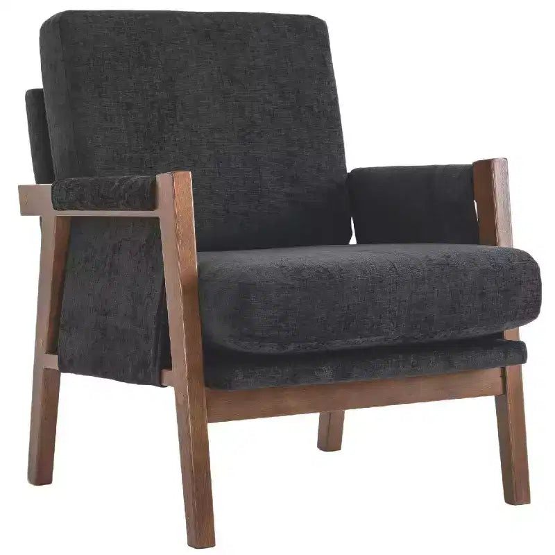 Poltrona in velluto con cuscino lombare, capacità 136 kg, sedia ergonomica da salotto